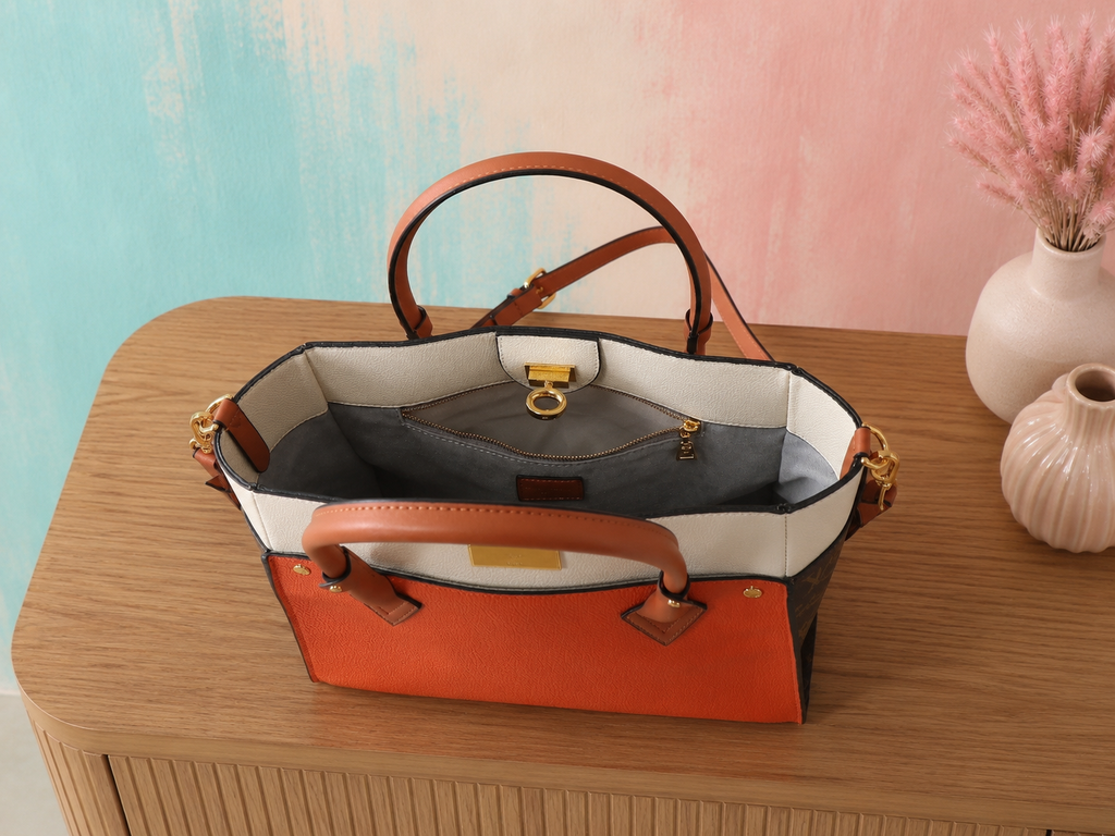 🍂 Upcycled Autumn Luxe Monogram Tote