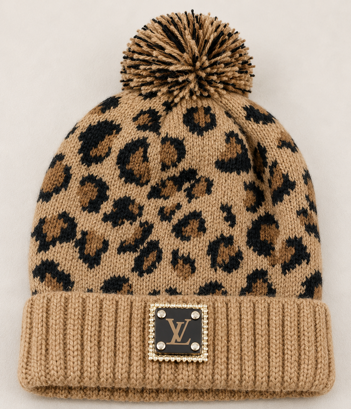 ✨ Upcycled Luxe Pom Beanie