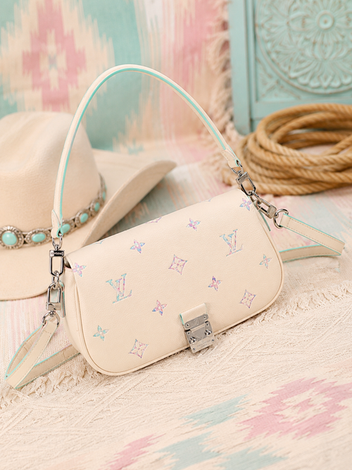 ✨🩷 Pastel Pearl Upcycled Bag 💜🩵