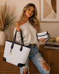 🤍✨ The Uptown Luxe Upcycled Tote Set ✨🤍