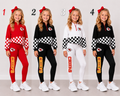 ❤️🏈✨ KC Game Day Checkered Sets ✨🏈❤️  🏈❤️ LITTLE FANS, BIG GAME DAY STYLE! ❤️🏈