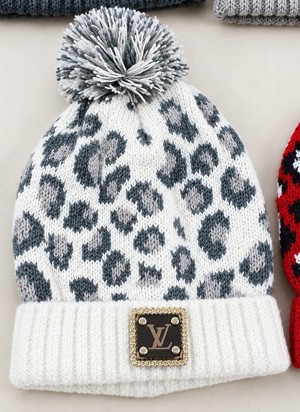 ✨ Upcycled Luxe Pom Beanie