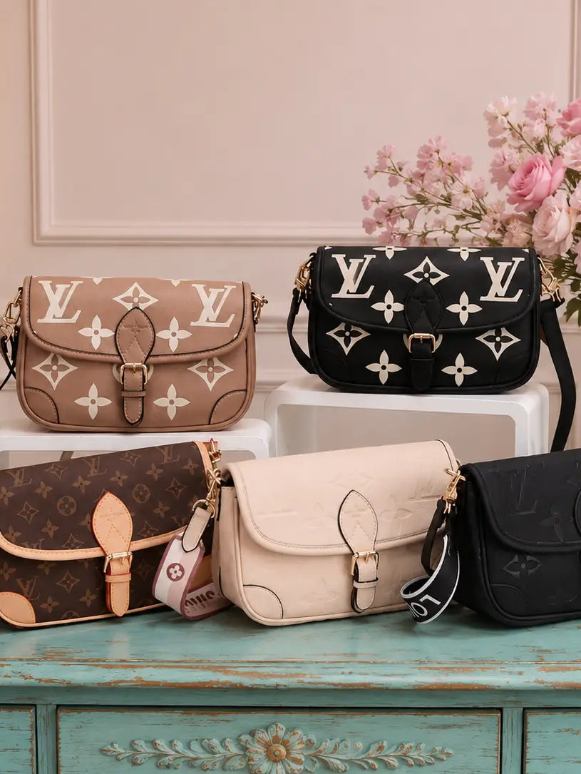 ✨👜 Upcycled Magnolia Crossbody  5 Color Boutique Bag Bundle